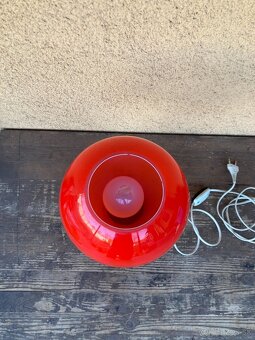 Stolní lampička - retro - červená - 3