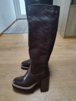 Hnedé čižmy velk.39 - 3