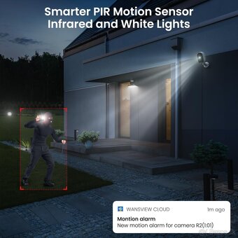 Vonkajšia bezdrôtová WiFi kamera Galayou R2 Pro - 3