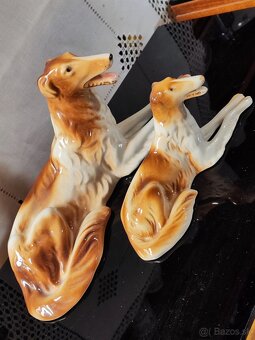 Retro sošky pes Barzoj Royal dux - 3