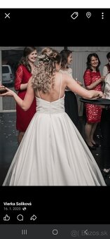 Svadobne saty velkost 34-36 - 3