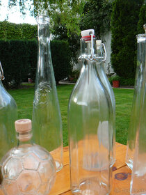 Sklenene flaše na sirup, vino, destilat, alkohol - 20 ks - 3