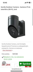 Nova zabalena Somfy outdoor bezpecnostna kamera - 3
