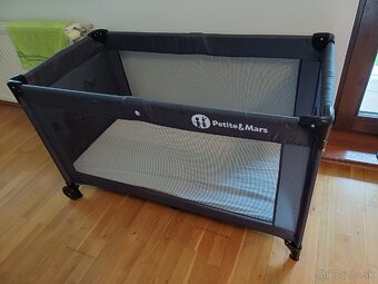 Detská cestovná postielka 120x60 + matrac ikea - 3