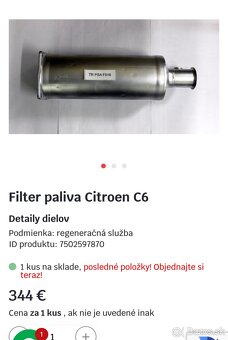 DPF Citroën C6 - 3