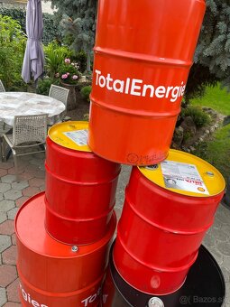 Plechové sudy : 2x 200 L + 3x 60 L - 3