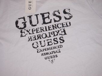 Guess pánske tričko biele 2 - 3