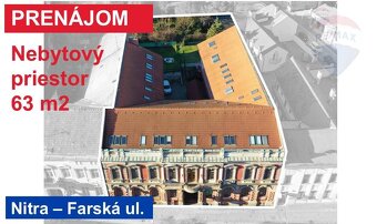 Prenájom 63 m2 komerčného priestoru “ambulancia“, ul. Farská - 3