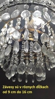 Súprava luster a dve nástenné lampy - 3