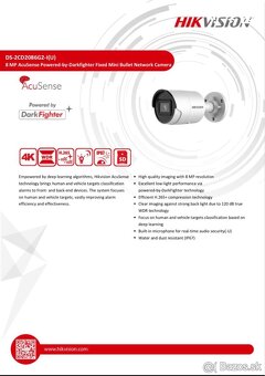 Hikvision 4K IP kamera DS-2CD2086G2 black - 3