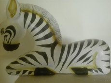 Zebra z dreva - ručne maľovaná - 3