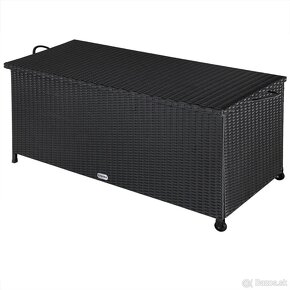 Záhradný úložný ratanový box 122x56x61cm s kolieskami 3 farb - 3