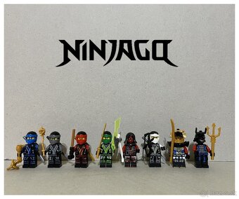 Figurky Ninjago - motorky (8ks) typ lego - nove, nehrane - 3