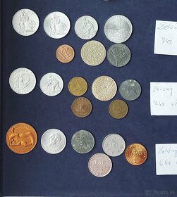 Zbierka medailí a VÝROČNÉ dvojeurových mincí + žetóny - 3