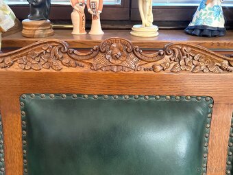 Koženná sedačka z masívu - 3