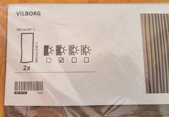 Predám záclony IKEA VILBORG – úplne nové, nerozbalené - 3