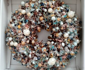 Zimný koralkový vianočný set - hadmade - 3