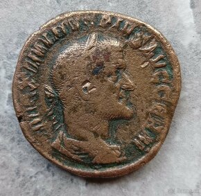 Rímska antická minca sestertius Maximinus Thrax 235-238 - 3