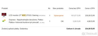 LCD monitor 27” APC 27G2U Gaming - 3