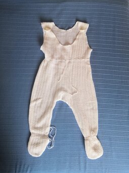 Pletené biele dupačky - 3