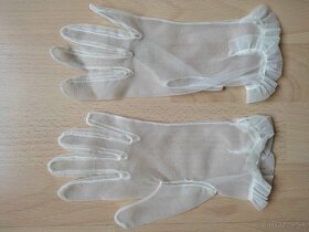 Svadobné retro rukavice - 3