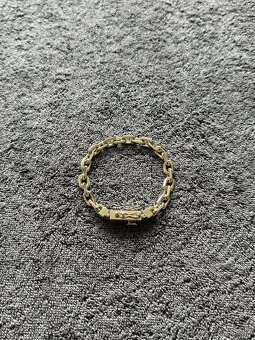 Zlaty naramok anker pilka 14k 585/1000 60g - 3