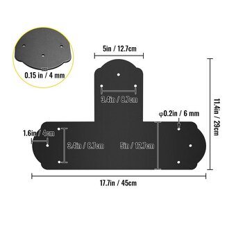 Dekorativní spojovací T-úhelníky (set 8 ks) - 3