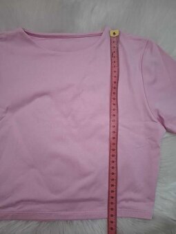 Ružové tričko / crop top - 3