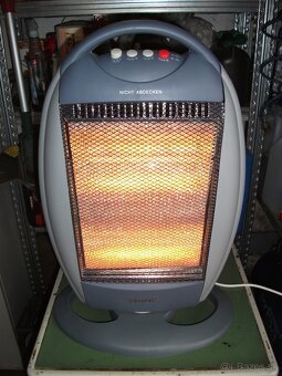 Predám nový,elektrický-halogenový ohrievač-1200W. - 3