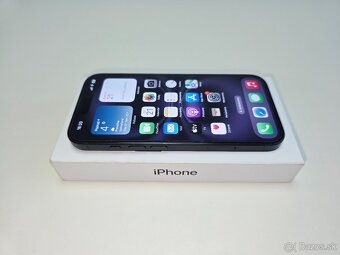 APPLE IPHONE 16 128GB BLACK,BATERKA 100%,ZÁRUKA - 3