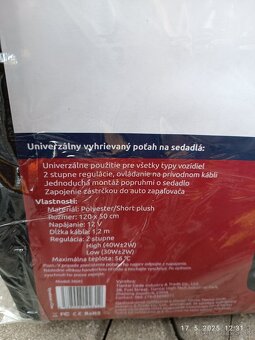 Vyhrievacie poťahy na sedačky 2 ks - 3