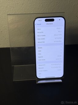 Predám Apple iPhone 15 PRO 256GB Natural Titanium - 3