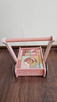 Little Dutch Vozíček s kockami Pink Flowers - 3