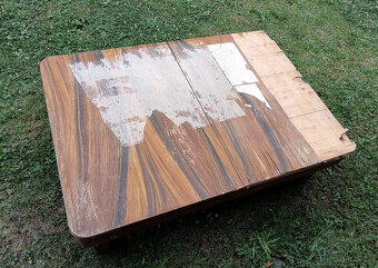 Retro starý stôl, rozťahovací 120-190 x 85 cm, na renováciu - 3