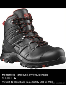 Veľkosť 42, MIX pracovná-bezpečnostná obuv - 3
