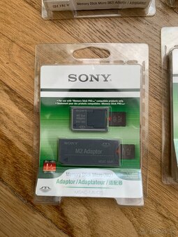 Predám pamäťové karty Sony Memory Stick Micro a adptéry - 3