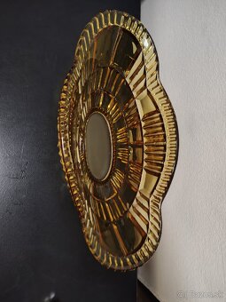 MISA  Art medové sklo brusena - 3