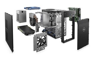 Značkový DELL Gamer i7 16GB 500GB RTX5050 8GB+24" Monitor - 3