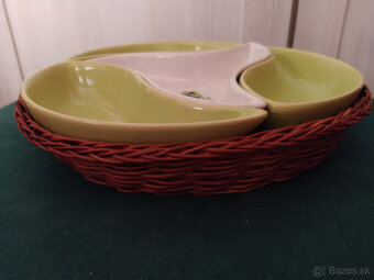 NOVÉ servírovacie misky v košíku (iba osobný odber) - 3
