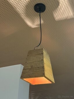 Lampa drevená-medená, 3 veľkosti - 3