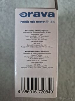 Rádio prijímač Orava - 3