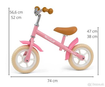 Odrážadlo bicykel ružový - 3