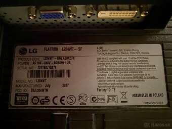 LCD Monitor LG 20” - 3