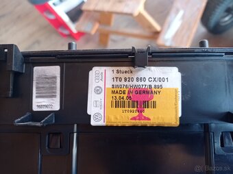 Touran palubovka airbag - 3