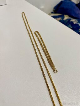 zlatý náramok a náhrdelník - 3