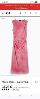 Šaty ružové veľ.S - 3