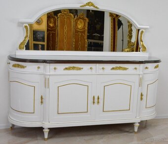 Zámecký jídelní set - 11 částí - zdobený bronzem - 3