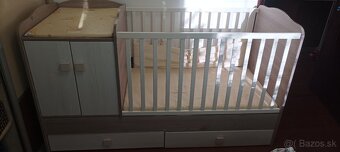 Detská postieľka s pultom, rastúca - 3