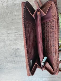 Kožená kabelka na mobil - peňaženka - 3