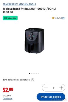 Teplovzdušná fritéza Silvercrest - 3